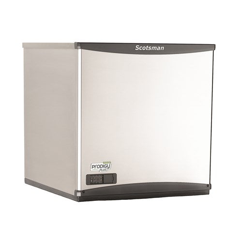 Stainless steel Scotsman C1030SR-6 Prodigy Plus Ice Maker with digital display and cube style
