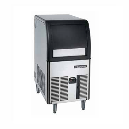 Commercial Undercounter Ice Maker Scotsman CU0515GA-1 with stainless steel finish and gourmet cubes