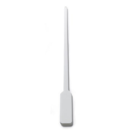 White plastic replacement paddle with narrow tip and wider base for Scotsman ICS-PADDLE
