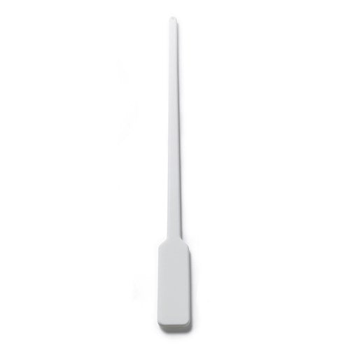 White plastic replacement paddle with narrow tip and wider base for Scotsman ICS-PADDLE