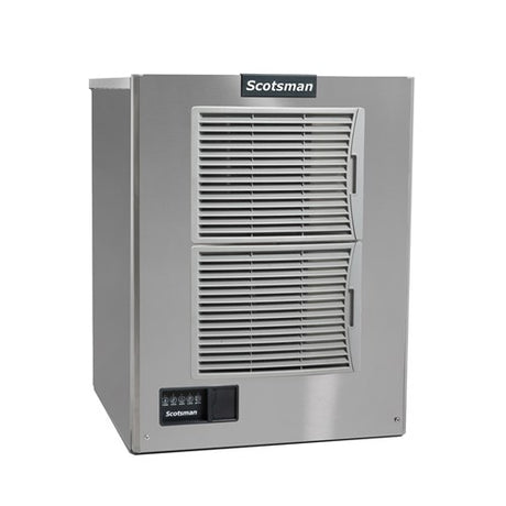 Stainless steel Scotsman Prodigy ELITE Ice Maker featuring cube style and digital display