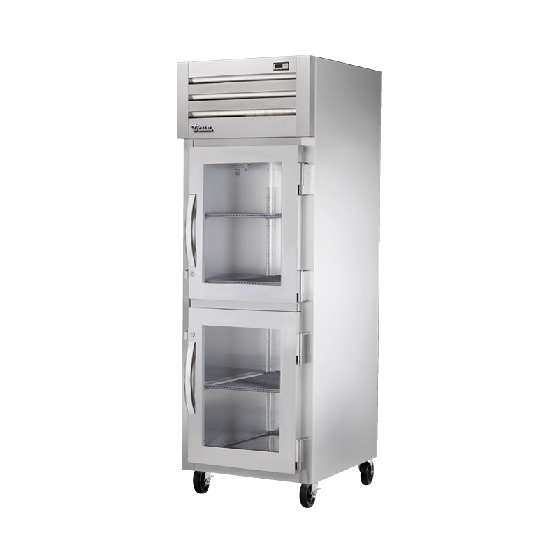 Stainless steel heated cabinet True Refrigeration STA1H-2HG Spec Series with glass doors