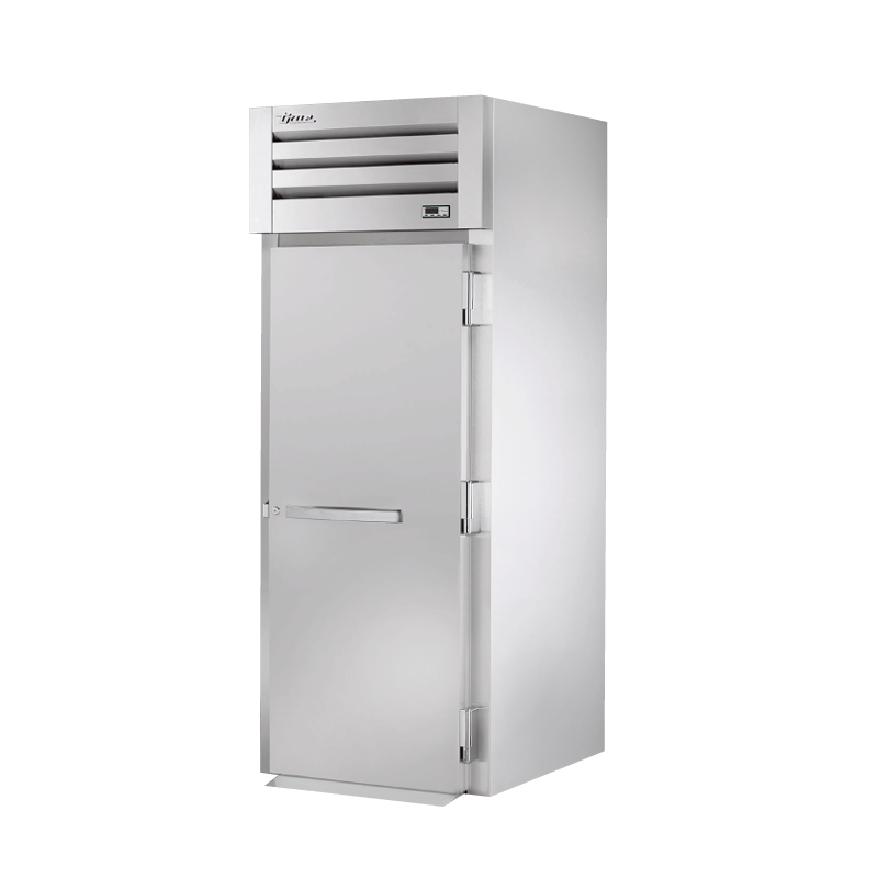 Stainless steel heated cabinet True Refrigeration STA1HRI89-1S with solid door and cooling unit