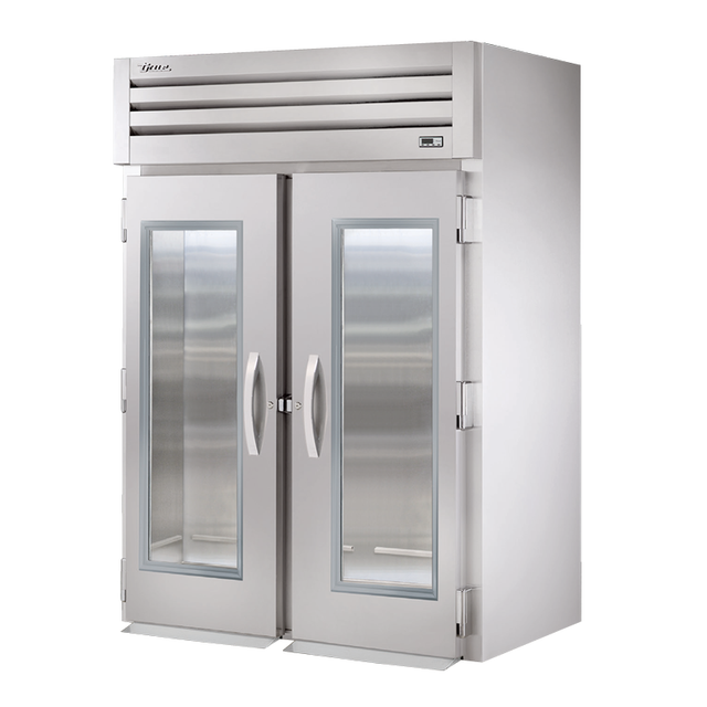 Stainless steel True Refrigeration STA2RRI-2G Spec Series Refrigerator with glass doors