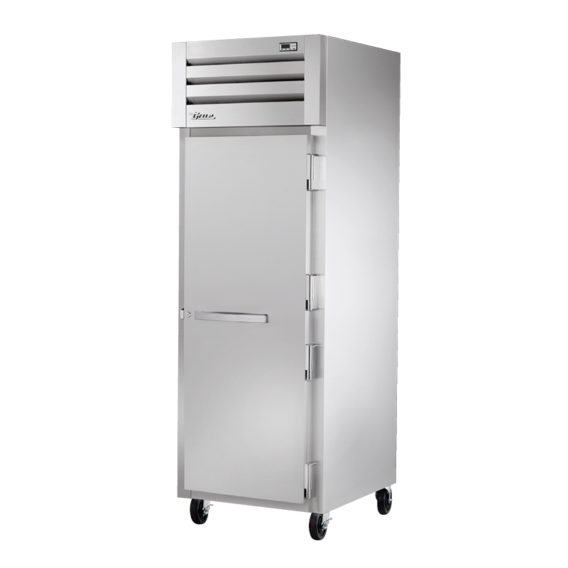Stainless steel True Refrigeration STG1R-1S-HC SPEC SERIES® Refrigerator on wheels