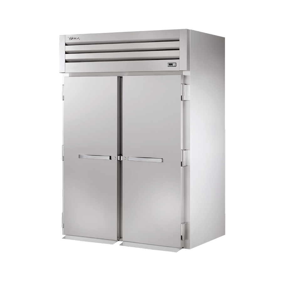Stainless steel True Refrigeration STG2RRI-2S SPEC SERIES® two-door refrigerator with vents