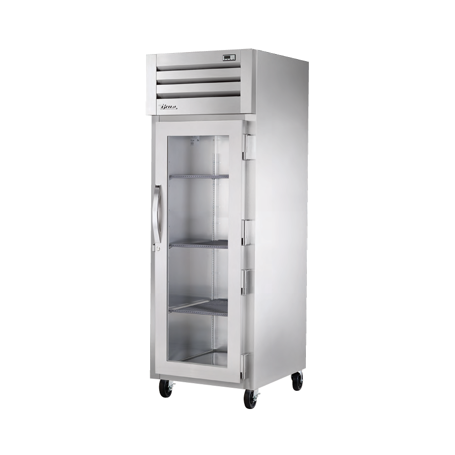 Stainless steel True Refrigeration STR1F-1G-HC SPEC SERIES® freezer with glass door