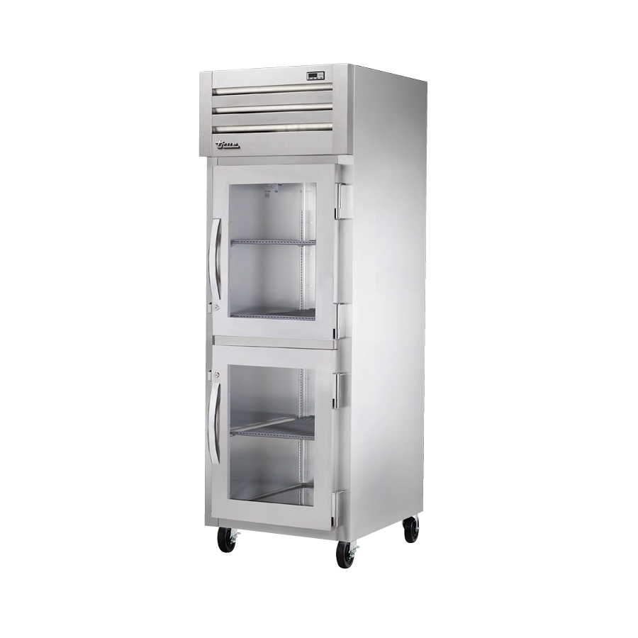 Stainless steel True Refrigeration STR1F-2HG-HC Spec Series Freezer with glass doors