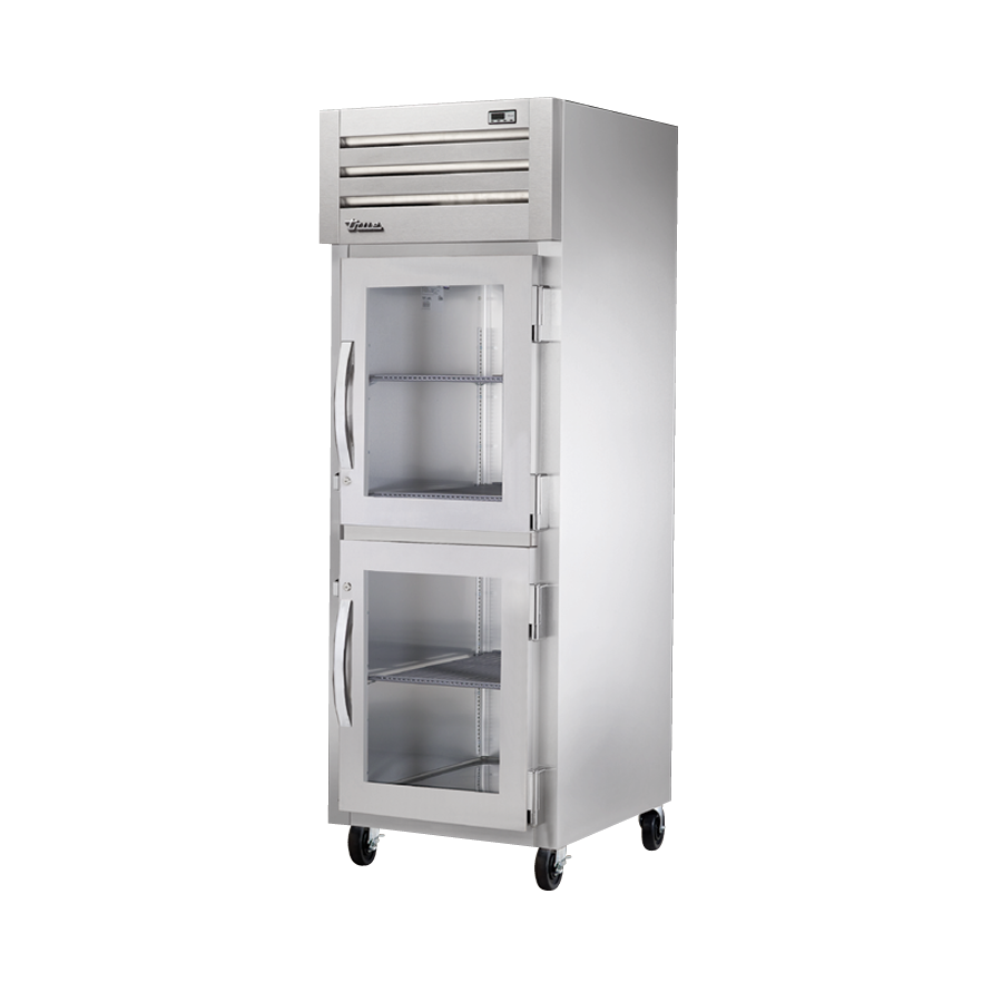 Stainless steel heated cabinet True Refrigeration STR1H-2HG with two glass doors