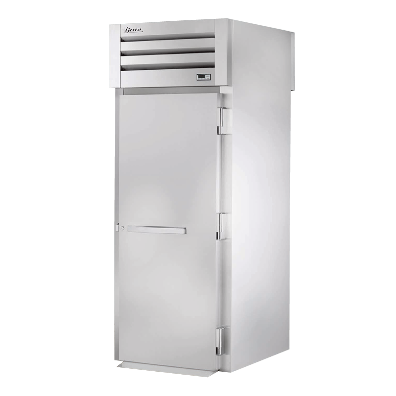 Stainless steel True Refrigeration STR1RRT89-1S-1S Spec Series Refrigerator Roll-thru