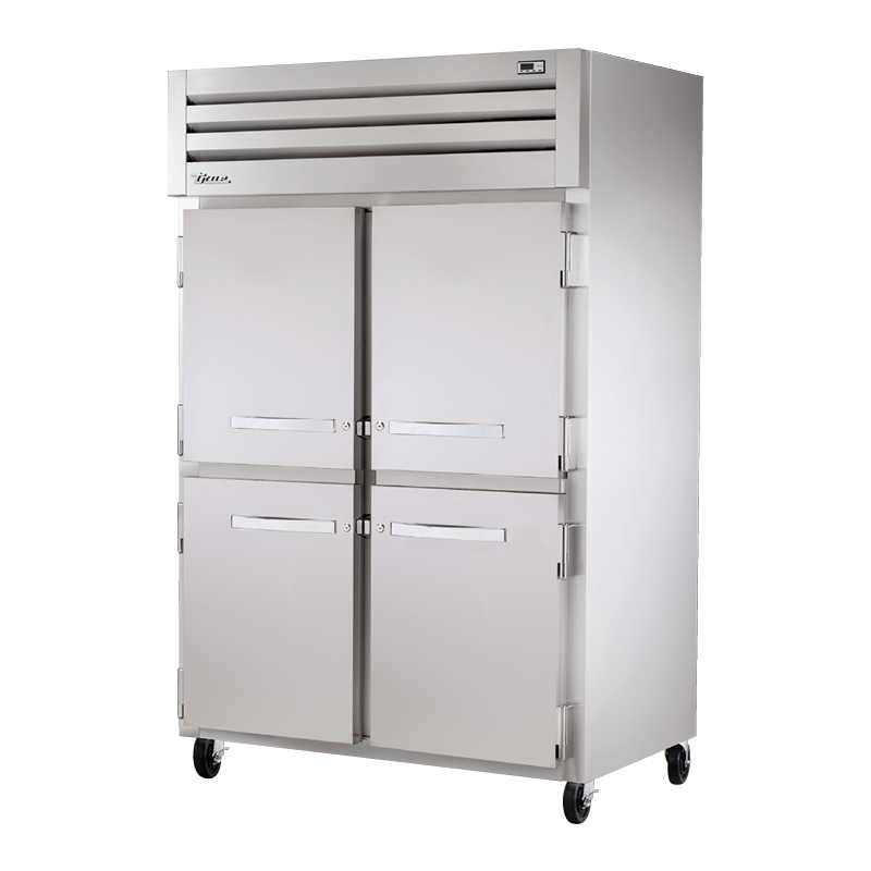 Stainless steel heated cabinet on wheels, True Refrigeration STR2H-4HS SPEC SERIES