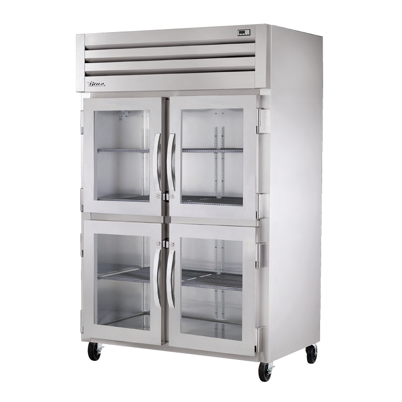 True Refrigeration STR2R-4HG-HC SPEC SERIES stainless steel refrigerator with glass doors