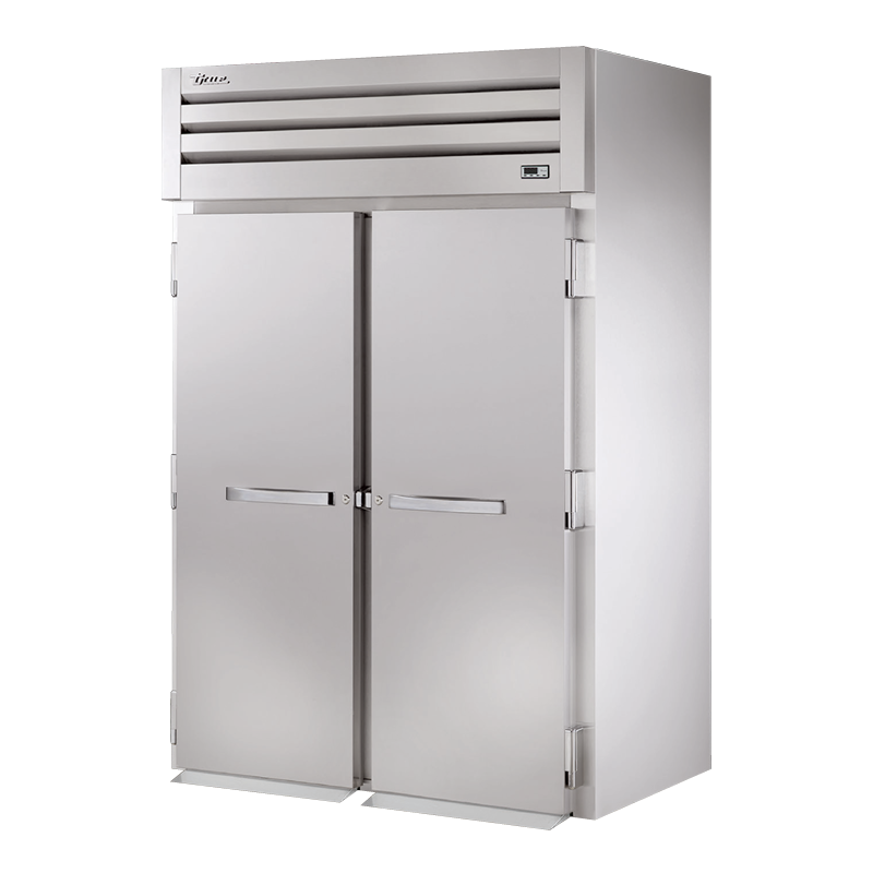 Stainless steel True Refrigeration STR2RRI89-2S SPEC SERIES® Refrigerator with ventilation grilles