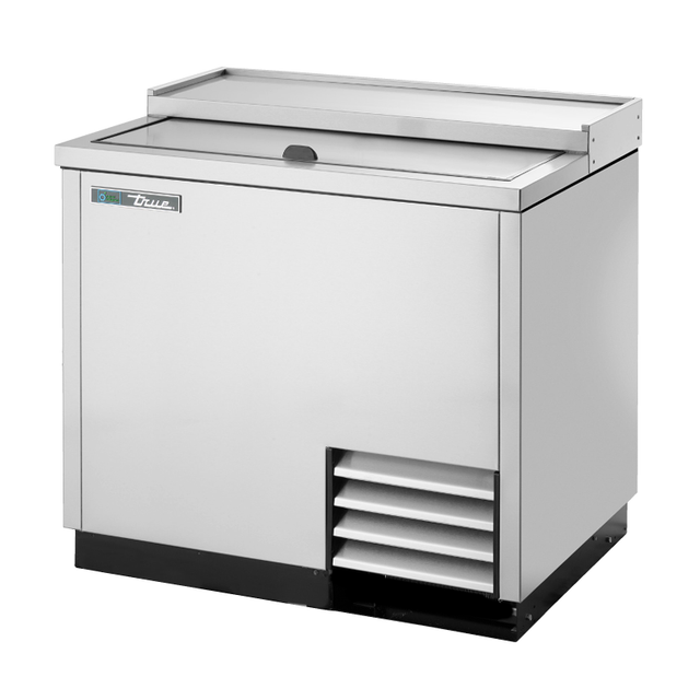 Stainless steel True Refrigeration T-36-GC-S-HC plate chiller froster with sliding lid