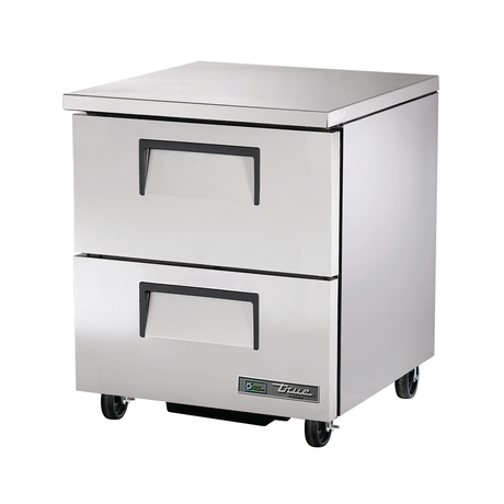 Stainless steel Undercounter Freezer True Refrigeration TUC-27F-D-2-HC with two drawers