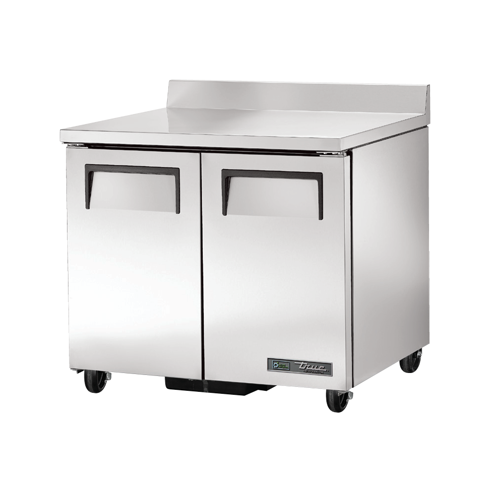 Stainless steel True Refrigeration TWT-36-HC worktop refrigerator with rear mounted design