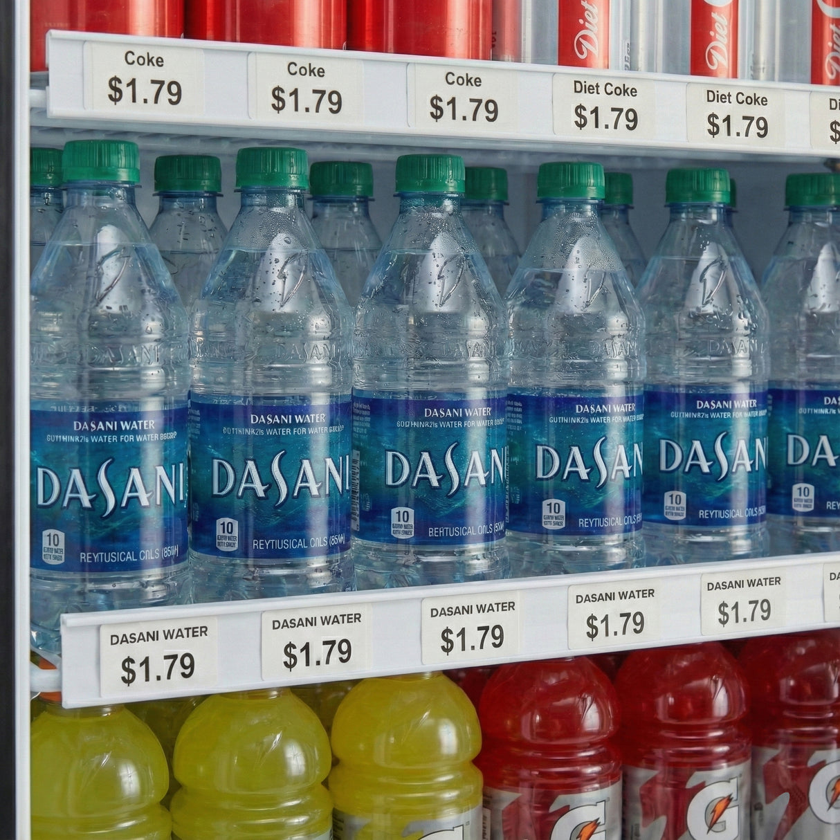 Optional (8) Piece White Price Tag Set Compatible With ESM-50W