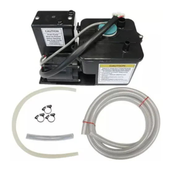 Why is easy installation and operation important for this drain pump assembly?
