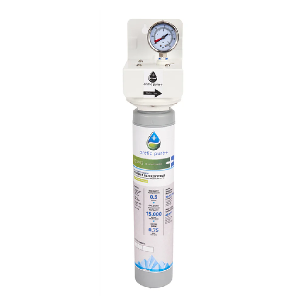 What is the height of the water filter assembly?