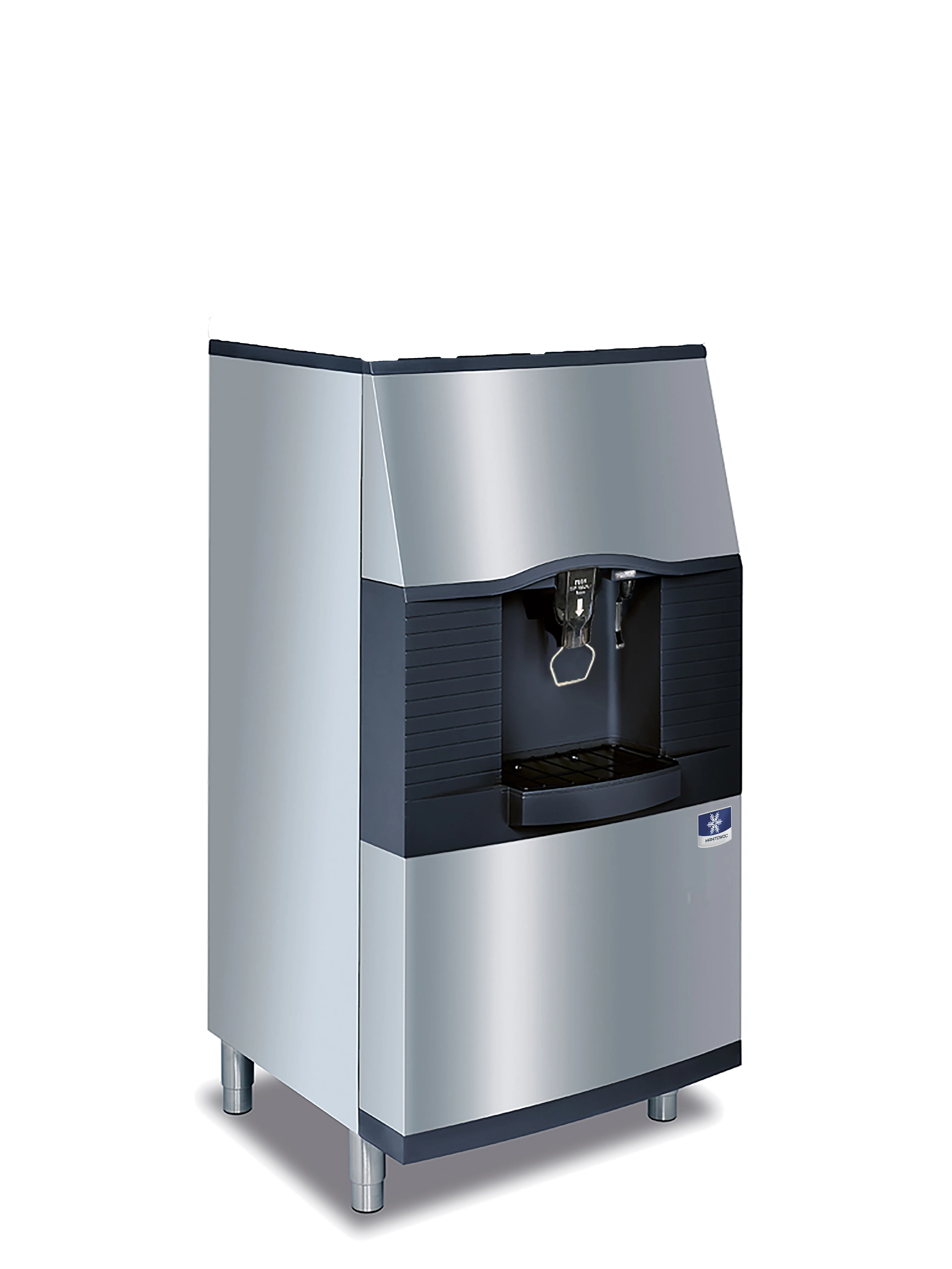What is the width of the ice dispenser?