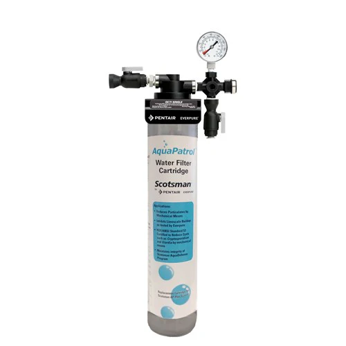 Which Scotsman ice machines are compatible with the Scotsman AP1-P AquaPatrol™ Plus Water Filtration System?