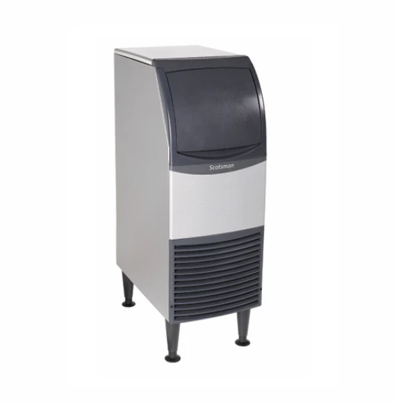 What is the finish or exterior material of the ice maker?