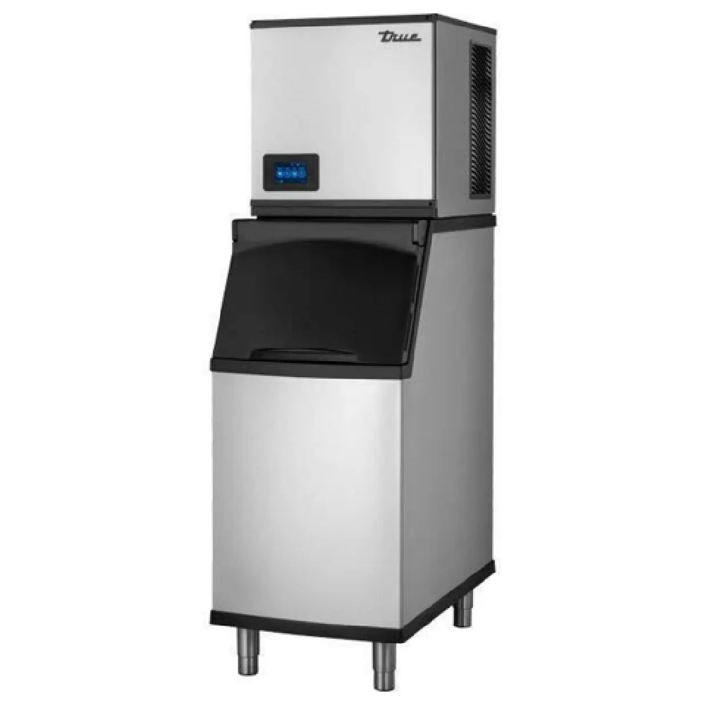 What type of ice does the ice maker produce?
