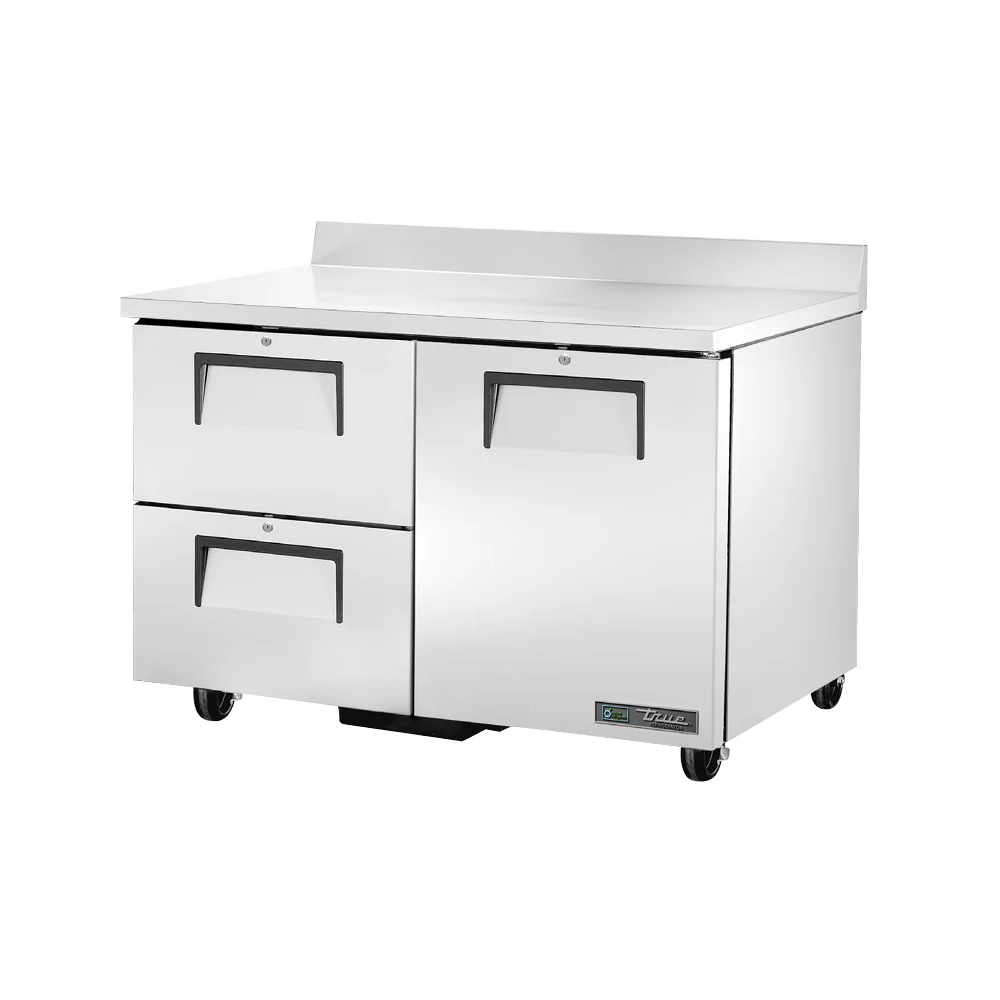 How many sections does the True TWT-48D-2-HC Work Top Refrigerator have?