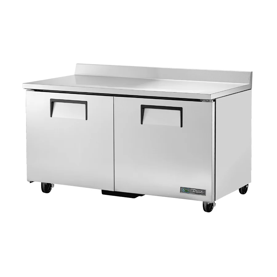 True Refrigeration TWT-60-HC Work Top Refrigerator Two-section Rear Mounted Self-contained Refrigeration Questions & Answers