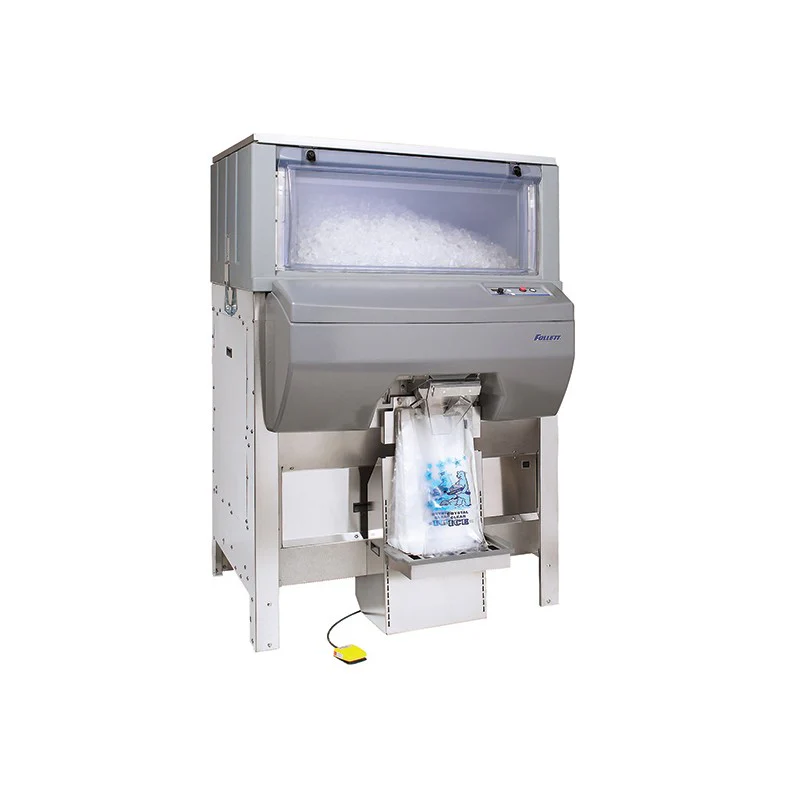 What type of ice can the system dispense?