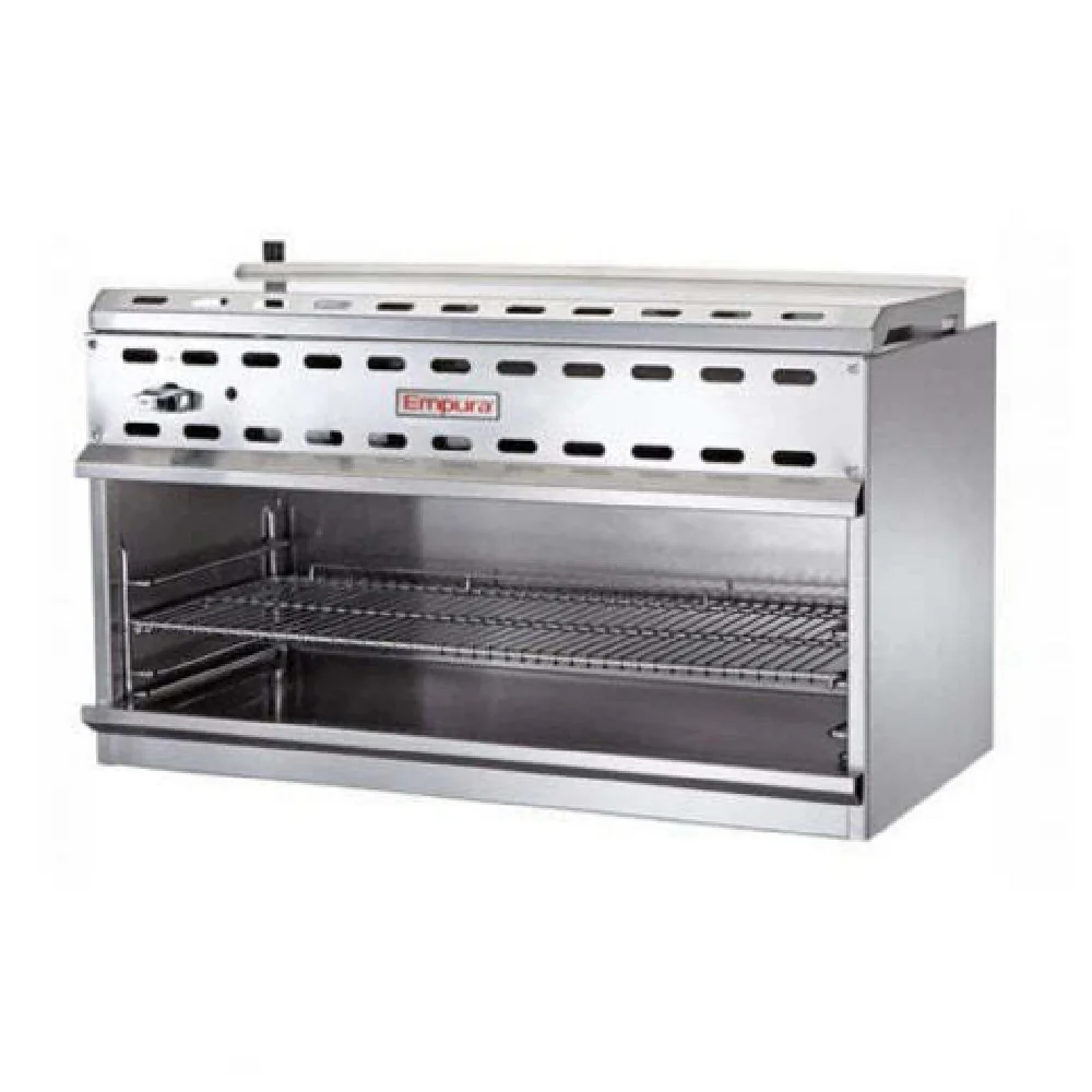 What is the temperature range of the cheese melter?