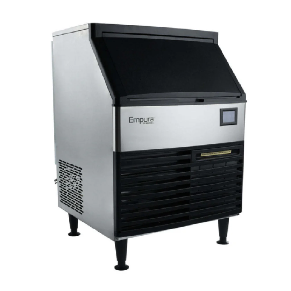 What is the average running decibel level of the ice machine?