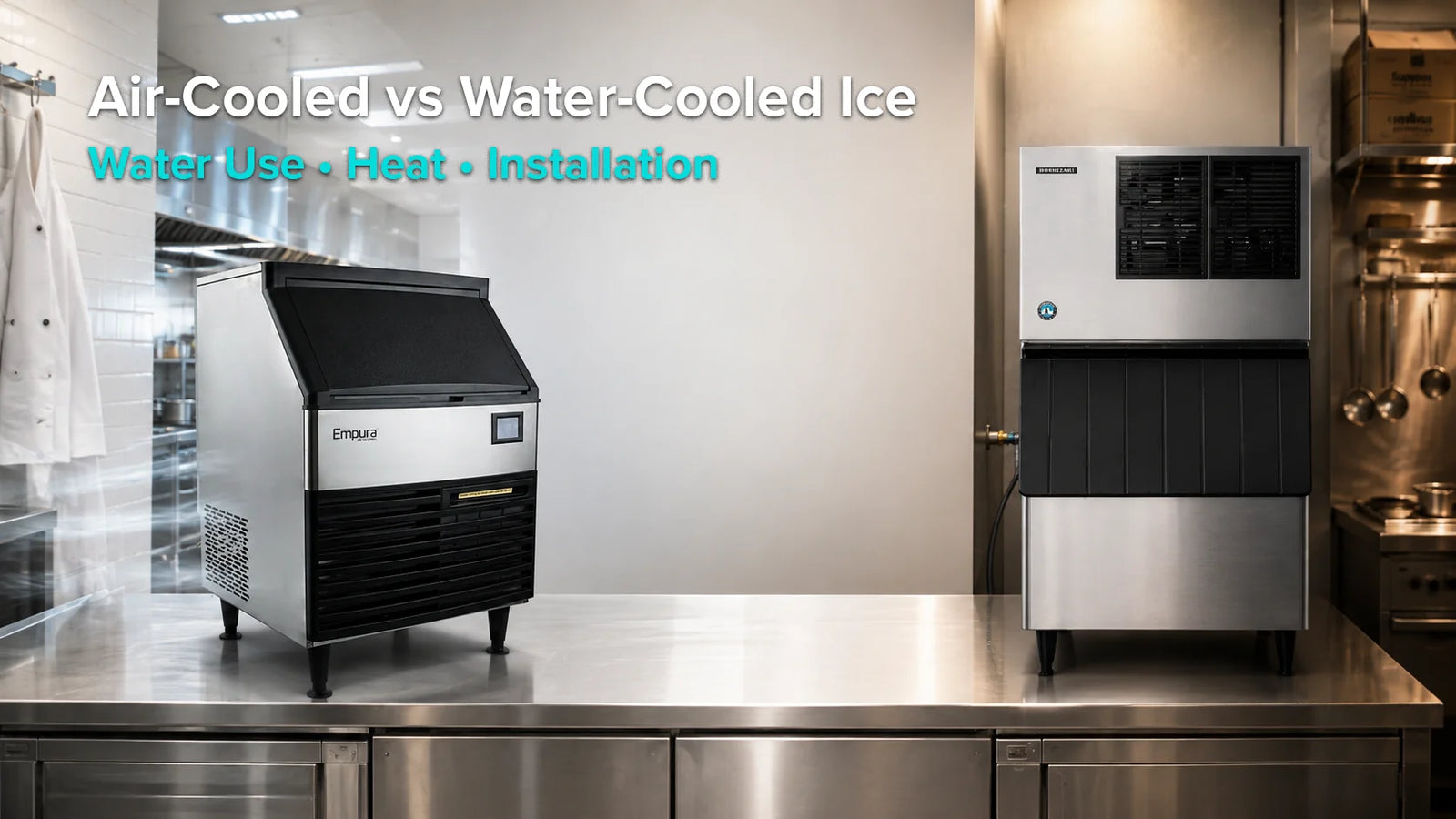 air cooled vs water cooled ice machines