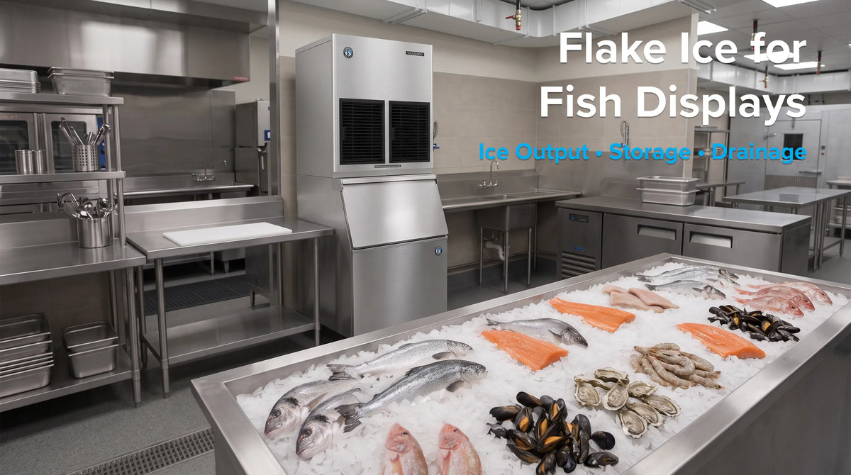flake ice machine for fish displays