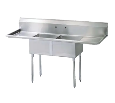 2 Two Compartment Sinks