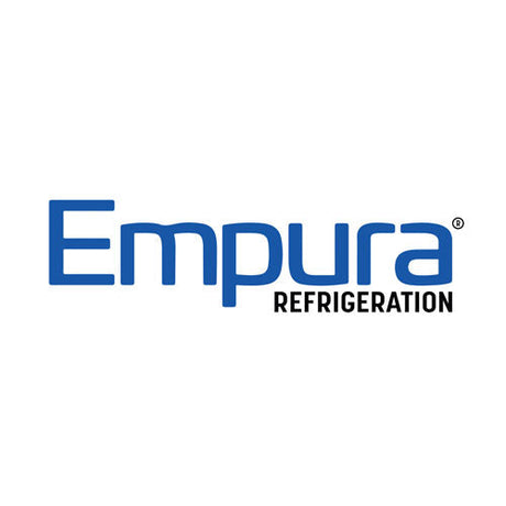 Empura Refrigeration logo featuring blue text on a white background.