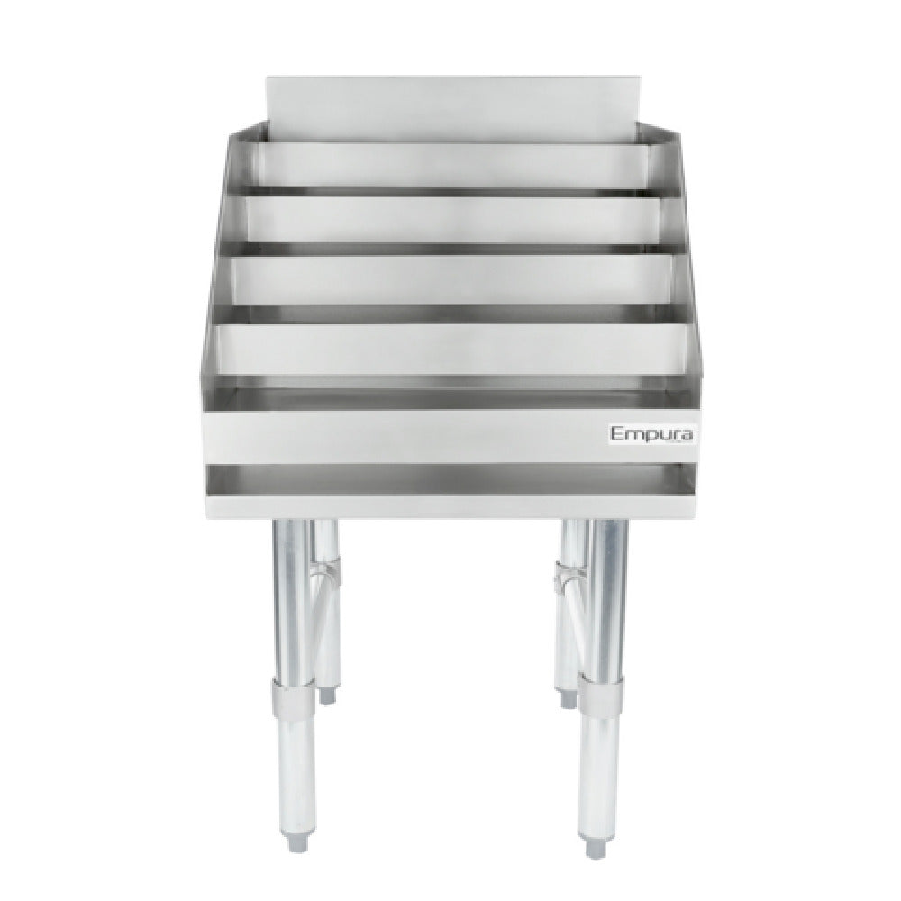 Empura ELS1823 - Underbar Liquor Display Stand, 18"W X 23"D X 33"H, 18 Gauge 304 Ss Bottom/back/sides/hat Channel And Steps