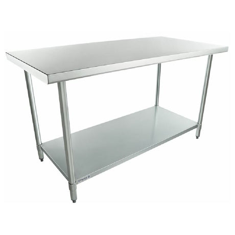 Stainless steel work table with undershelf from Empura Standard Duty, 30’’ x 60’’