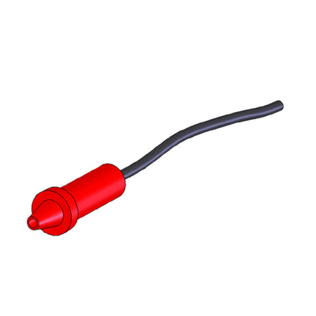 Red plastic turkey baster with black rubber bulb for Everpure EV312830 Restrictor