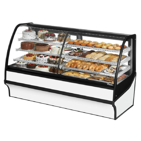 True Mfg. - Specialty Display TDM-DZ-77-GE/GE-S-W - Display Merchandiser, Dual Zone (dry/refrigerated)