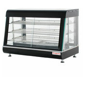 Empura Stainless E-HD-36 Heated Display Case with glass panels and wire shelving