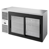 True Mfg. - Premier Bar TBR60-RISZ1-L-S-11-1 - Refrigerated Back Bar Cooler, Two-section