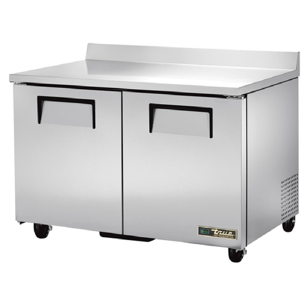 True Mfg. - General Foodservice TWT-48-HC - Work Top Refrigerator, Two-section, Rear Mounted Self-contained Refrigeration