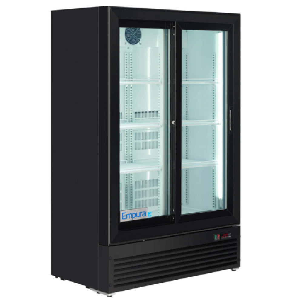 Empura SS-P300WA-B - Refrigerator Merchandiser, 35.4"W X 19.45"D X 55.62"H, 10 Cu. Ft Capacity