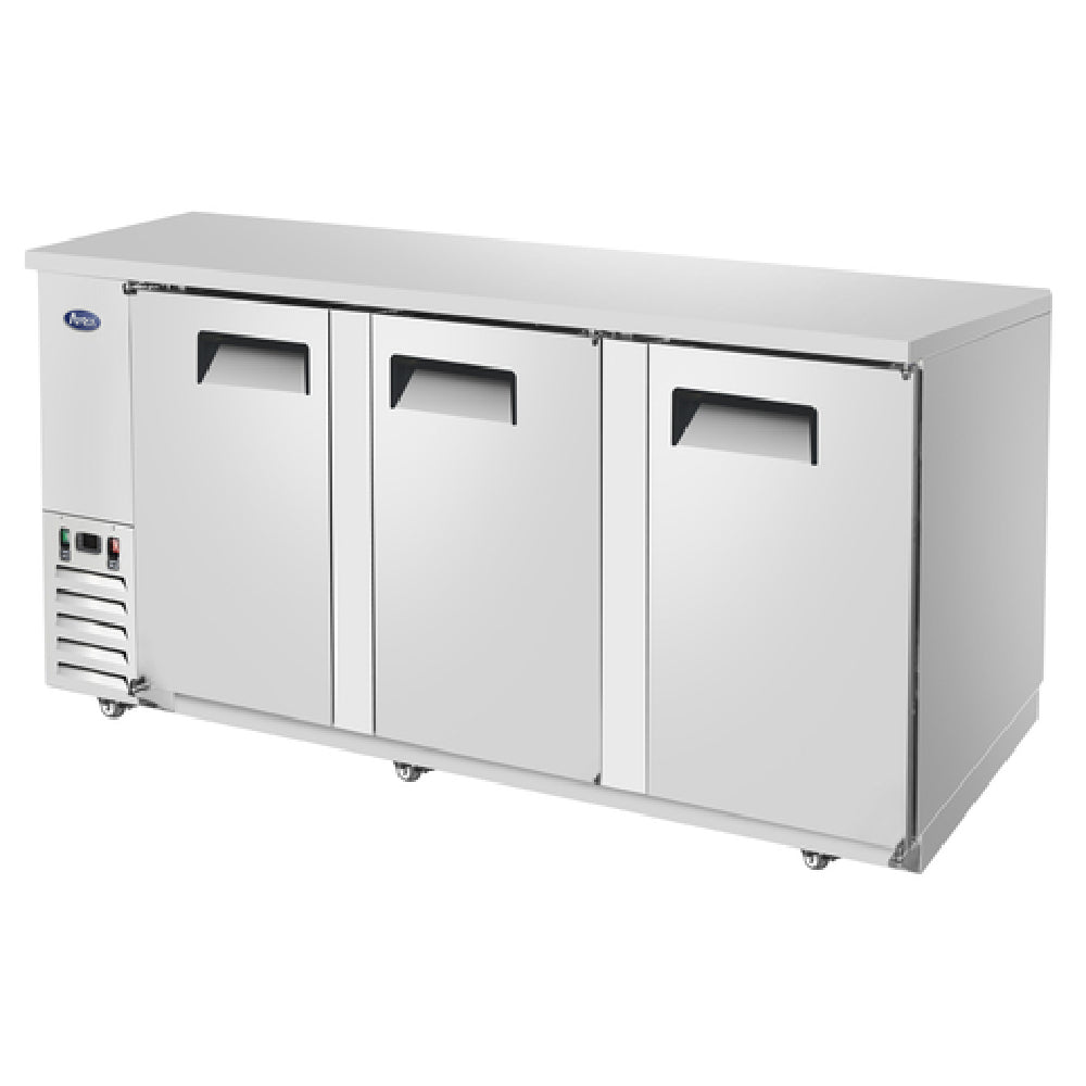 Atosa USA, Inc. MBB90GR - Atosa Back Bar Cooler, Three-section, 89-3/10"W X 28-1/10"D X 40-1/8"H