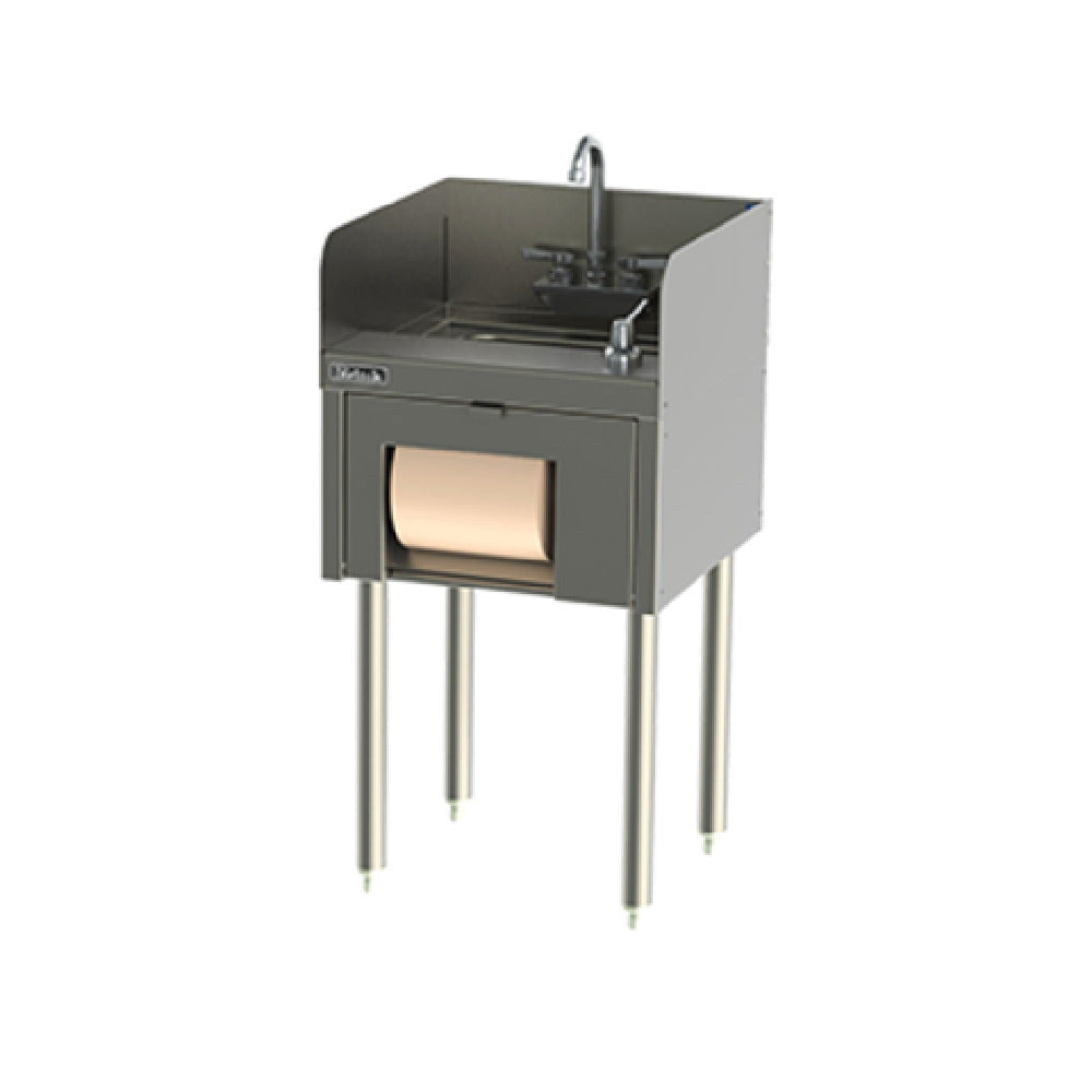 Perlick TSD18HST - TSD Series Underbar Hand Sink Unit, Free Standing, 18"W X 30-3/8"D