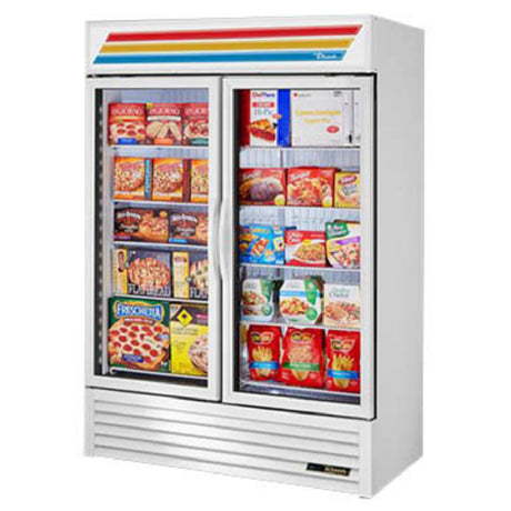 True Mfg. - General Foodservice GDM-49F-HC~TSL01_BL - Freezer Merchandiser, Two-section