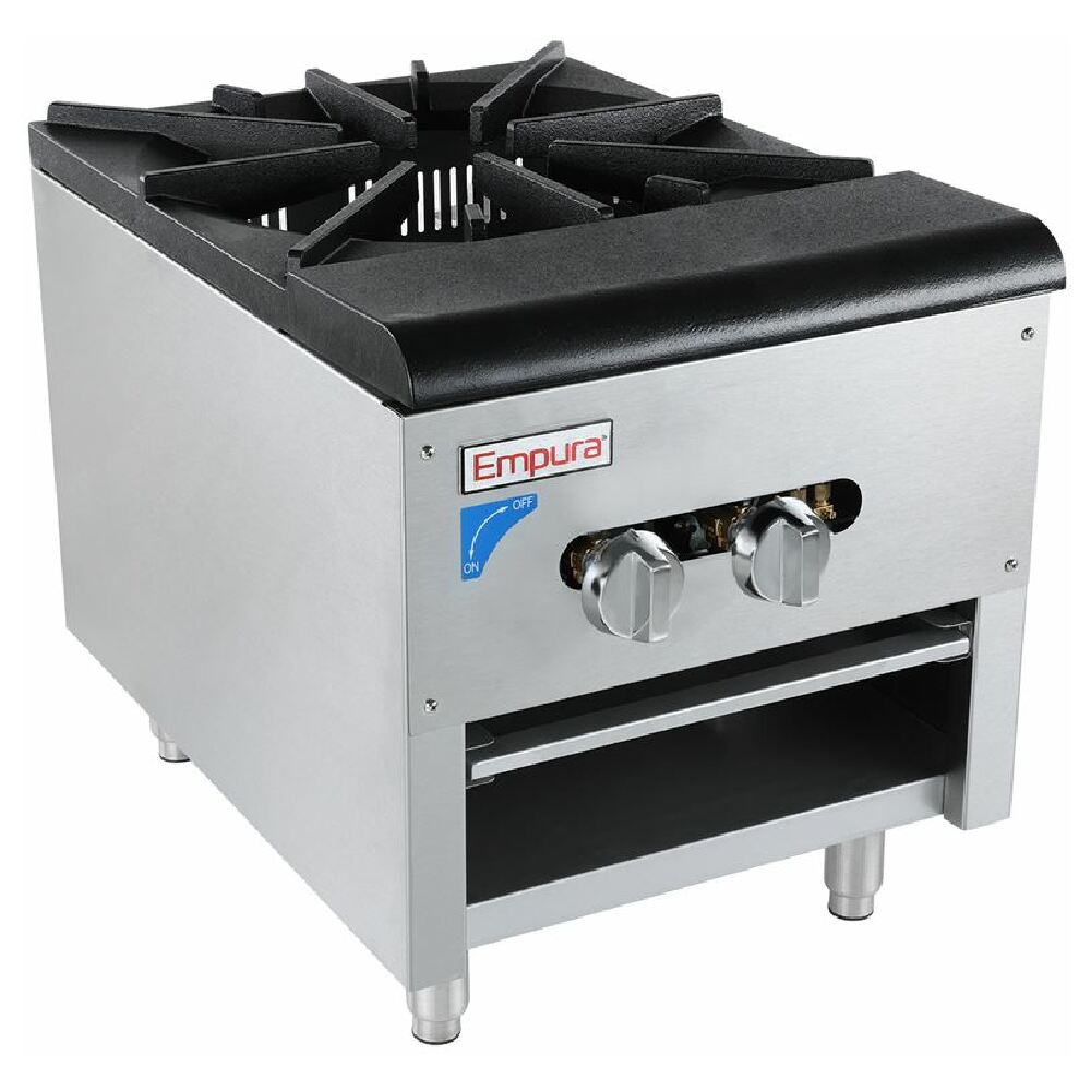 Empura Equipment ESP-1 Empura Natural Gas 18" Gas Stock Pot Range 110000 BTU/hr NG Field Convertible (NG To LP) Kit Included