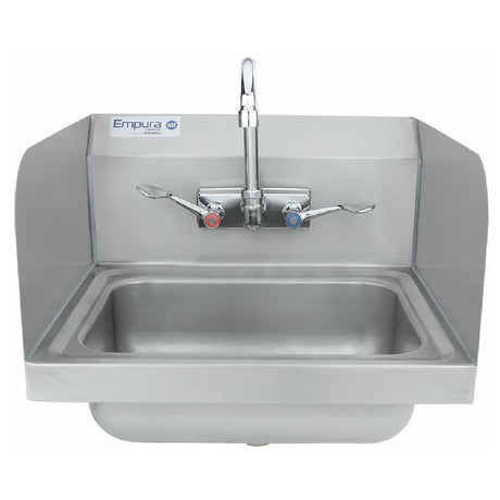 Empura Stainless EHS17SPWH Hand Sink Wall Mounted 15.5"D X 17"W X 13"H Overall