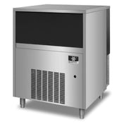 Commercial Ice Maker UFP0350A with stainless steel exterior and ventilation grilles